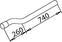 DINEX 50270 exhaust pipe