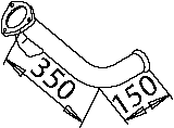 DINEX 50288 exhaust pipe