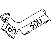 DINEX 50290 exhaust pipe