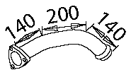 DINEX 50291 exhaust pipe