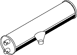 Central/posterior silencer DINEX 50306
