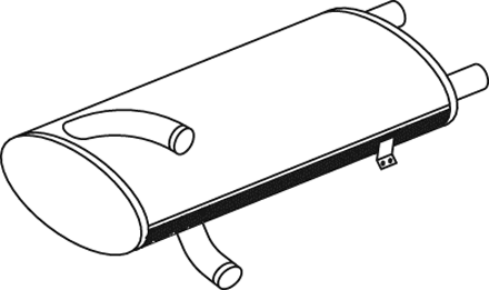 Central/posterior silencer DINEX 50313