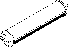 Central/posterior silencer DINEX 50315