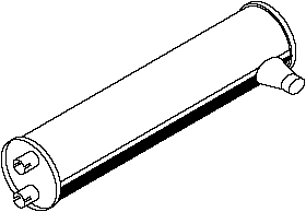 Central/posterior silencer DINEX 50317