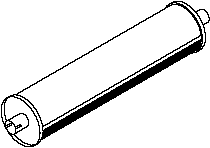 Central/posterior silencer DINEX 50320