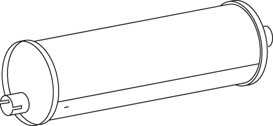 Central/posterior silencer DINEX 50355