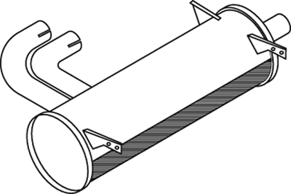 Central/posterior silencer DINEX 50358