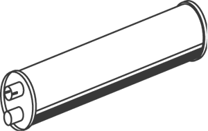 Central/posterior silencer DINEX 50363