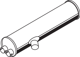 Central/posterior silencer DINEX 50371