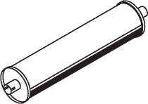 Central/posterior silencer DINEX 50376