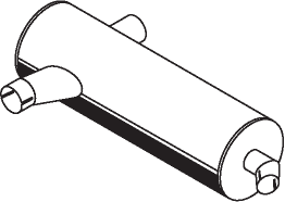 Central/posterior silencer DINEX 50386