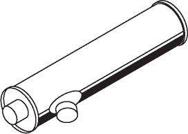 Central/posterior silencer DINEX 50387