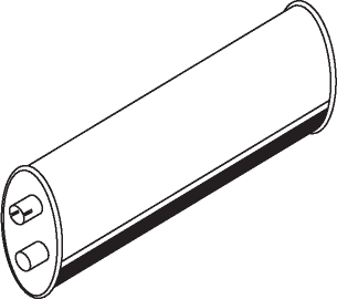 Central/posterior silencer DINEX 50389