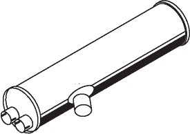 Central/posterior silencer DINEX 50397