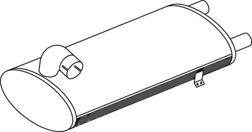 Central/posterior silencer DINEX 50435