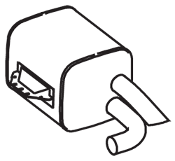 Central/posterior silencer DINEX 50466