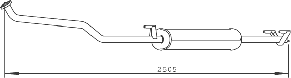 Front Muffler Mercedes-Benz SPRINTER 2-t Bus · Mercedes-Benz SPRINTER 2-t Van · Mercedes-Benz SPRINTER 3-t Platform/Chassis