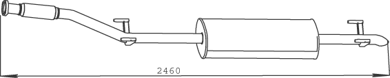 Rear Muffler Mercedes-Benz SPRINTER 2-t Bus · Mercedes-Benz SPRINTER 2-t Van · Mercedes-Benz SPRINTER 2-t Platform/Chassis