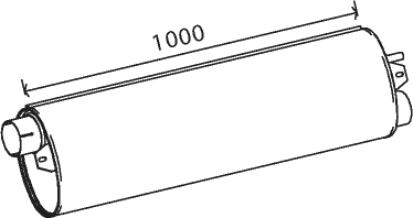 Central/posterior silencer DINEX 50488