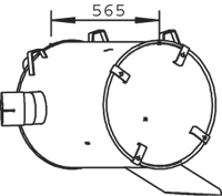 DINEX 50491 posterior silencer