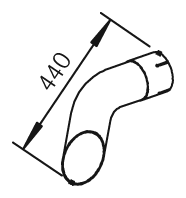 DINEX 50511 exhaust pipe