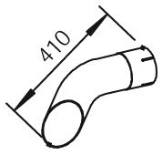 DINEX 50512 exhaust pipe
