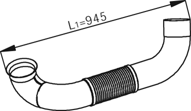 DINEX 54193 exhaust pipe