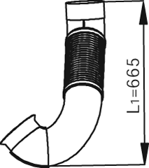 DINEX 54195 exhaust pipe