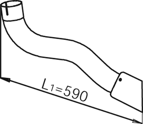 DINEX 54207 exhaust pipe