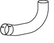 DINEX 54208 exhaust pipe