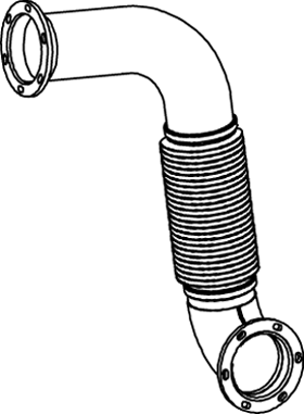 DINEX 54212 exhaust pipe