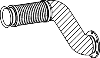 DINEX 54221 exhaust pipe