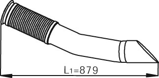 DINEX 54244 exhaust pipe