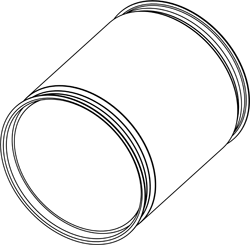 Soot filter/particles, exhaust system DINEX 58003