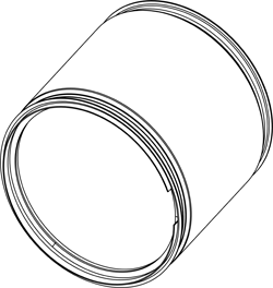 Soot filter/particles, exhaust system DINEX 58004
