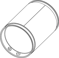 Soot filter/particles, exhaust system DINEX 58006