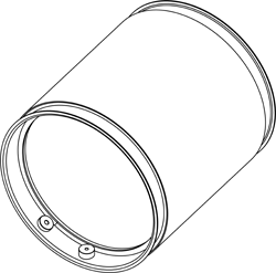 Soot filter/particles, exhaust system DINEX 58008