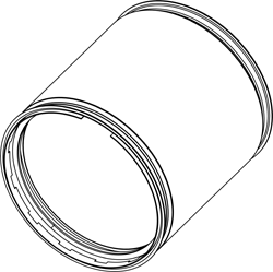 Soot filter/particles, exhaust system DINEX 58010
