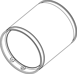 Soot filter/particles, exhaust system DINEX 58011