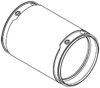 Soot filter/particles, exhaust system DINEX 58012