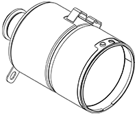 Soot filter/particles, exhaust system DINEX 58016