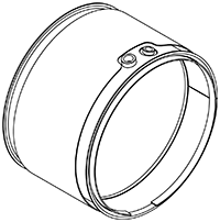 Soot filter/particles, exhaust system DINEX 58023