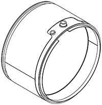 Soot filter/particles, exhaust system DINEX 58025