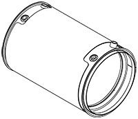 Soot filter/particles, DINEX exhaust system 58028