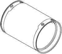 Soot filter/particles, exhaust system DINEX 58030