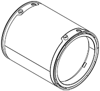 Soot filter/particles, exhaust system DINEX 58031