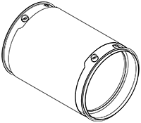Soot filter/particles, exhaust system DINEX 58035
