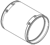 Soot filter/particles, exhaust system DINEX 58036