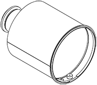 Soot filter/particles, exhaust system DINEX 58039