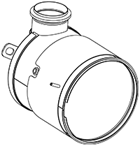 Soot filter/particles, exhaust system DINEX 58040